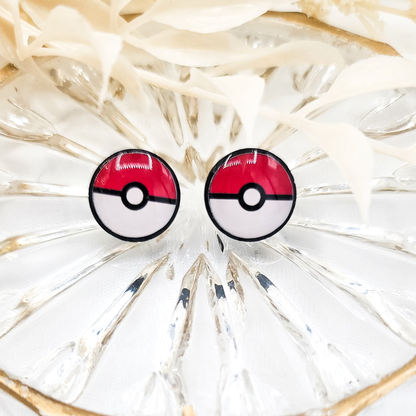 Pokeball Studs/ Pokémon Earrings