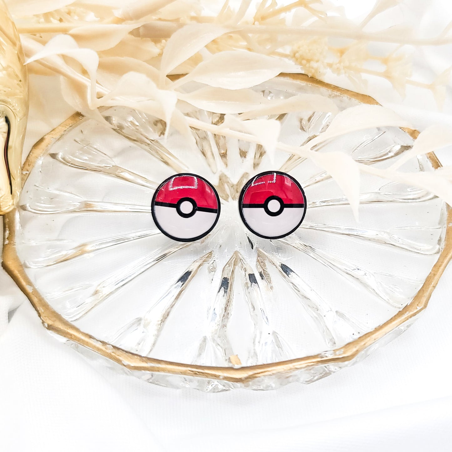 Pokeball Studs/ Pokémon Earrings