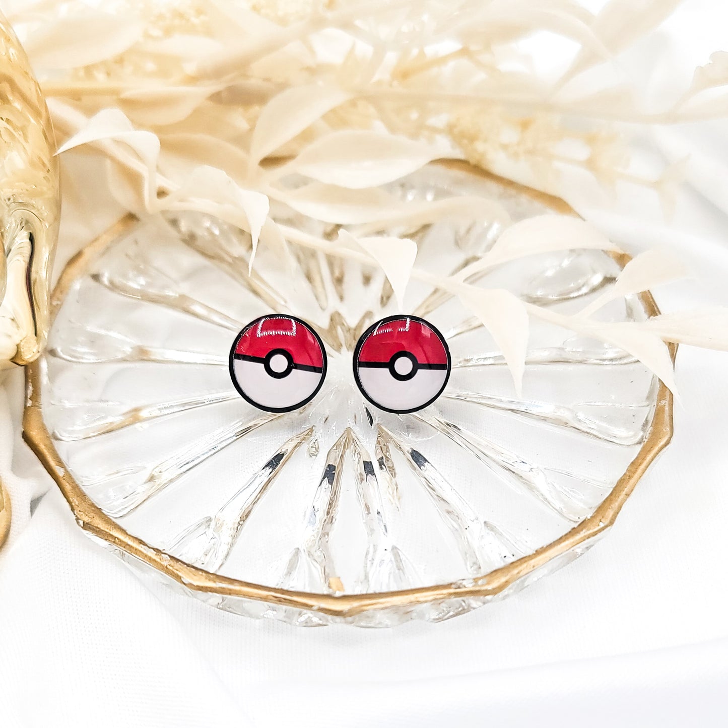 Pokeball Studs/ Pokémon Earrings