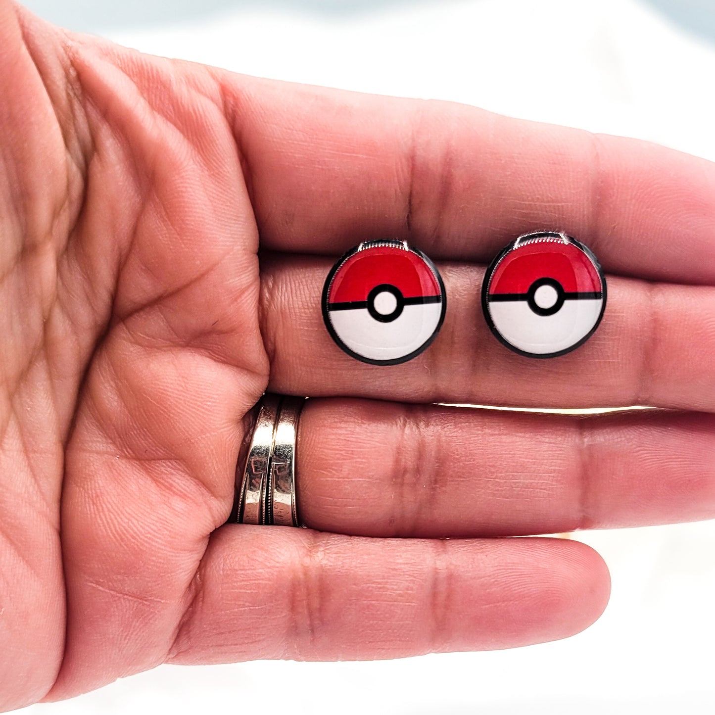 Pokeball Studs/ Pokémon Earrings